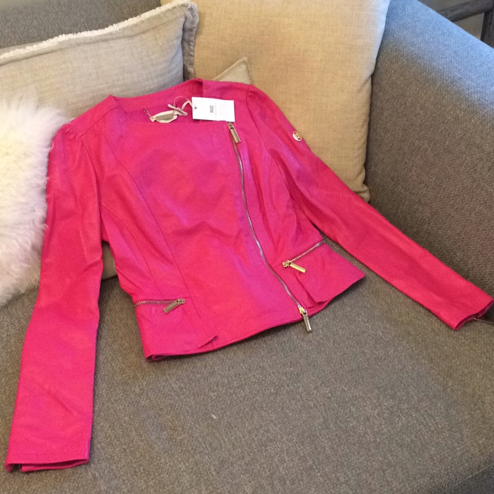 NWT! Roberta Biagi Leather Jacket
